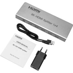 Разветвитель PowerPlant HDMI 8K 1x4 Фото 5