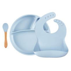 Набор детской посуды MinikOiOi BLW SetII-Mineral Blue Фото