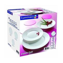 Столовый сервиз Luminarc Everyday Білий 18 предметів Фото 1