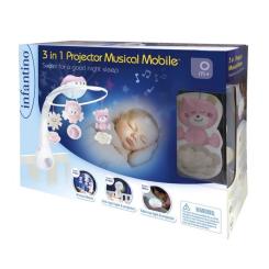 Мобиль Infantino 3 в 1 с проектором Розовый Фото 4