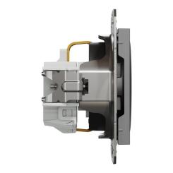 Розетка Schneider Electric ASFORA со штор. антрацит Фото 2