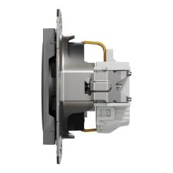 Розетка Schneider Electric ASFORA со штор. антрацит Фото 3