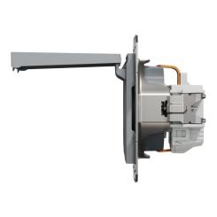 Розетка Schneider Electric ASFORA з кришкою, сталь Фото 3