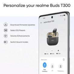 Наушники realme Buds T300 Stylish Black Фото 11