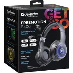 Наушники Defender FreeMotion B400 LED Bluetooth Black Фото 7
