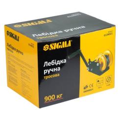 Лебедка Sigma ручна барабанна, сталевий трос 10мx5мм, 900кг Фото 10