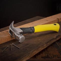 Молоток Sigma з цвяходером 225г фібергласова ручка (магніт) Фото 5