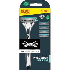 Бритва Wilkinson Sword Quattro Sensitive + 4 сменные картриджи Фото