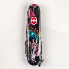 Нож Victorinox Climber Zodiac Лазурний дракон Фото 9
