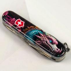 Нож Victorinox Climber Zodiac Лазурний дракон Фото 1