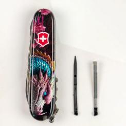 Нож Victorinox Climber Zodiac Лазурний дракон Фото 3