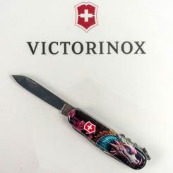 Нож Victorinox Climber Zodiac Лазурний дракон Фото 4