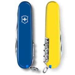 Нож Victorinox Huntsman Ukraine 91 мм Синьо-жовтий Фото 5