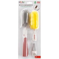 Щеточка для мытья бутылочек Akuku набор Фото
