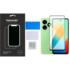 Стекло защитное BeCover Tecno Spark Go 2024 (BG6) Black Фото 4