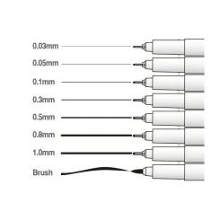 Лайнер Marvy Мульти-лайнер 4600-S 0.5мм, черный Фото 1