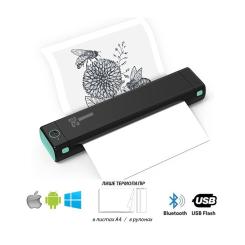 Принтер чеков UKRMARK M08-BK А4, Bluetooth, USB, черный Фото