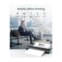 Принтер чеков UKRMARK M08-BK А4, Bluetooth, USB, черный Фото 1