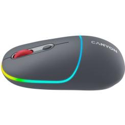 Мышка Canyon MW-22 Dual Band RGB Wireless Dark Grey Фото 3