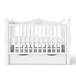 Кроватка Angelo Angelo LUX- 10 (белый) 120х60 Фото