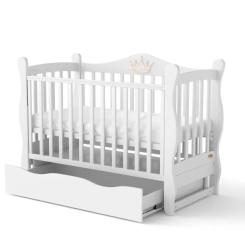 Кроватка Angelo Angelo LUX- 10 (белый) 120х60 Фото 1