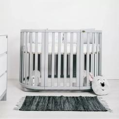 Кроватка Angelo трансформер 7-в-1 (серый) Фото