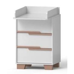 Комод-пеленатор Angelo Loft 60 см бело-мокко 60х51х90 Фото