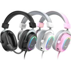 Наушники Fifine H6 RGB 7.1 Pink Фото 4