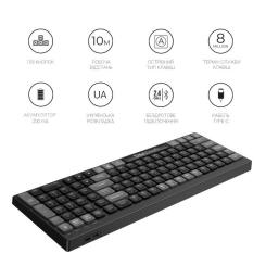 Клавиатура OfficePro SK985B Wireless/Bluetooth Black Фото 9
