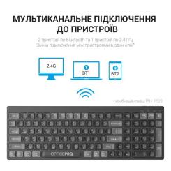 Клавиатура OfficePro SK985B Wireless/Bluetooth Black Фото 11