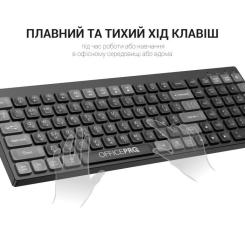 Клавиатура OfficePro SK985B Wireless/Bluetooth Black Фото 3