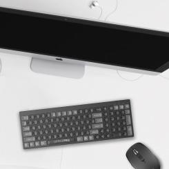 Клавиатура OfficePro SK985B Wireless/Bluetooth Black Фото 5