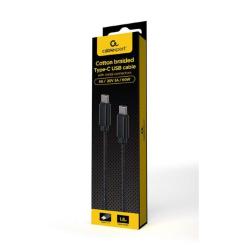 Дата кабель Cablexpert USB-C to USB-C 1.8m 60W USB2.0 Фото 1