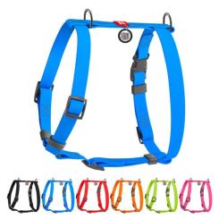 Шлей для собак WAUDOG Waterproof Н-подібна анатомічна М блакитна Фото