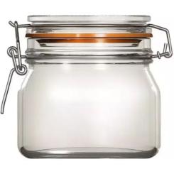 Банка Uniglass серія "Econ Round" з бугельною застібкою 500 мл Фото