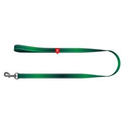 Поводок для собак WAUDOG Nylon Mono, світловідбивний M зелений Фото 2