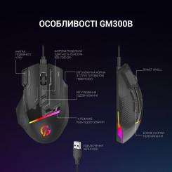 Мышка GamePro GM300B USB Black Фото 8
