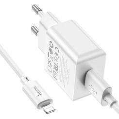 Зарядное устройство HOCO C106A charger set(iP) White Фото 5