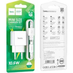 Зарядное устройство HOCO C106A charger set(iP) White Фото 6