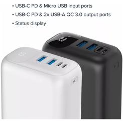 Батарея универсальная Canyon PB-301 30000mAh PD/20W, QC/3.0 Фото 5
