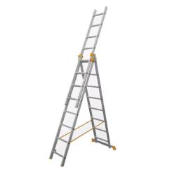Лестница BUDFIX универсальная трехсекционная 01411, 3х11 Фото