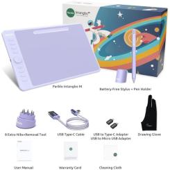 Графический планшет Parblo Intangbo M Violet Фото 3
