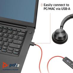 Наушники Poly Blackwire 3320-M USB-A/C Фото 2
