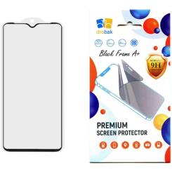 Стекло защитное Drobak Xiaomi Redmi 13C Black Frame A+ Фото