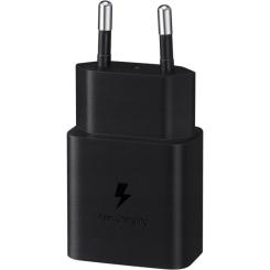Зарядное устройство Samsung USB-С 15W Black + Cable USB-C 1m Фото 1