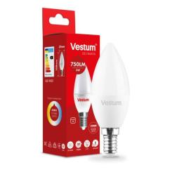 Лампочка Vestum C37 8W 4100K 220V E14 Фото 1