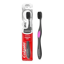Зубная щетка Colgate 360 Древесный уголь Розовая Фото 1