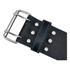 Атлетический пояс RDX для пауерліфтингу RD1 шкіряний Blue XL Фото 2