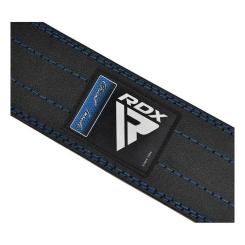 Атлетический пояс RDX для пауерліфтингу RD1 шкіряний Blue XL Фото 3