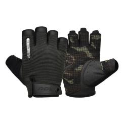 Перчатки для фитнеса RDX T2 Half Brown M Фото